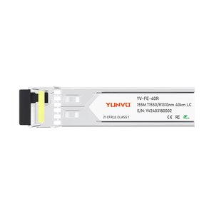 Ricetrasmettitore Ottico SFP BiDi Yunvo 100BASE-BX-U YV-FE-40T/R 1310/1550nm 40km UPC DDM Supportato per Uso in Telecomunicazioni/Data Center con Laser FB - Product Image 2