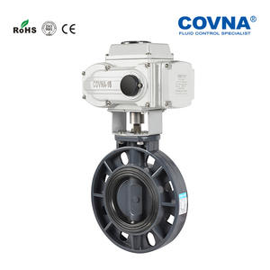 Vannes papillon électriques en PVC-U, résistantes aux acides et aux alcalis, en plastique PP, pour les fluides pétroliers et gaziers, structure à bille, directement de l'usine - Product Image 3