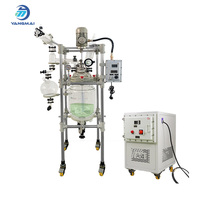 Reactor de Vidrio Borosilicato con Camisa, Reactor de Vidrio para Investigación de Laboratorio y Síntesis Química