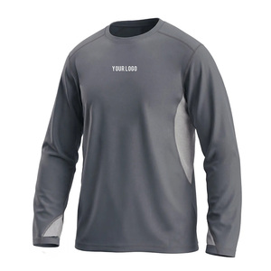 Camiseta Deportiva Healy Slim Fit para Hombre, Cuello Redondo, Poliéster Elástico, Color Gris, para Otoño, Corte Automatizado - Product Image 1