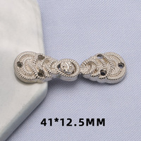 Boutons décoratifs Hanfu en alliage de zinc, style chinois vintage, écologiques, avec fermoirs grenouille métalliques, personnalisés par le fabricant