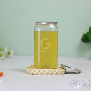 Botellas de PET para bebidas carbonatadas, té de perlas con leche, con impresión de logotipo personalizado, contenedores seguros de grado alimenticio para cerveza artesanal. - Product Image 3