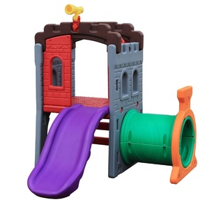 Aire de jeux balançoire et toboggan pour enfants, ensemble de jouets pour le château, le parc aquatique intérieur, en plastique, en HDPE - Product Image 4
