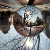 Petit pont de haute qualité en gros photographie K9 boule de verre 60mm boule de cristal clair avec support