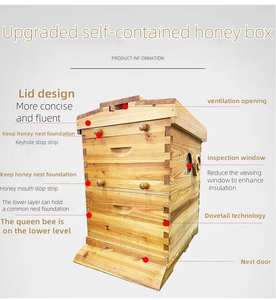 Venta caliente Caja de colmena de abeja de madera Precio competitivo Miel Automático Auto Colmena de flujo automático - Product Image 3