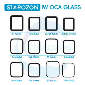 STAROZON OEM Verre extérieur d'écran avant avec OCA pour <span class=keywords><strong>Iwatch</strong></span> S5 S6 S7 S8 S9 SE Ultra2 40 41 42 44 45mm Réparation pour Apple Watch - Product Image 6
