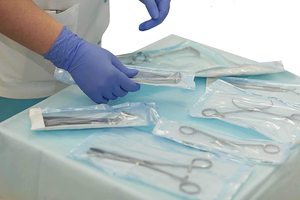 Sacchetto di pulizia autosigillante SJ 200 pz/scatola sacchetto di immagazzinaggio dentale sacchetto di sterilizzazione autosigillante monouso trasparente - Product Image 4
