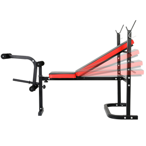 Banc de <span class=keywords><strong>musculation</strong></span> pliable en métal réglable avec extension pour les jambes pour <span class=keywords><strong>la</strong></span> salle de sport à domicile - Sécurité et <span class=keywords><strong>musculation</strong></span> - Product Image 4