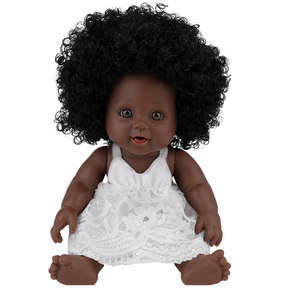 Muñeca de Plástico Reborn de 12 Pulgadas con Cabeza Explosiva y Piel Negra, Linda, Puede Bañarse, Simulación, Modelo Educativo, Venta al por Mayor, Gran Demanda - Product Image 5