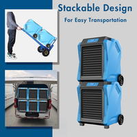 OEM/ODM 45L Portable LGR Technology Angleterre Déshumidificateur double tension Séchoir de construction