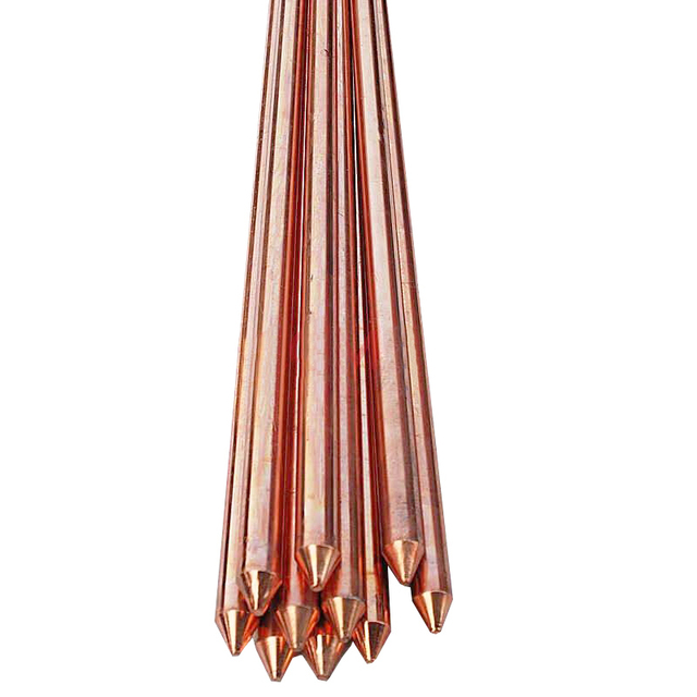 99.95% Pure Copper Copper Bond Electrical Copper-clad Steel Ground Earthing Rod