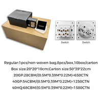 Saklar Lampu Dinding YINKA dengan Soket Pengisian Daya Cepat USB, Tombol Piano, Kaca Temper, Dekorasi Hotel, Kustomisasi Butik 2024