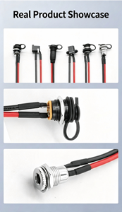 Conector Hembra DC 5521 5525 con Orificio para Tornillo, Tapa Antipolvo, Tipo Soldadura, Conector de Cable de Alimentación DC - Product Image 5