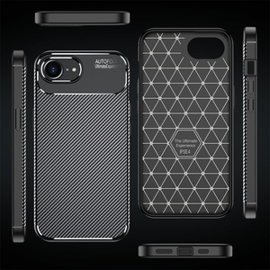Funda de teléfono con textura de fibra de carbono de TPU para LG G8 ThinQ/V50 ThinQ/V60 ThinQ/V40/<span class=keywords><strong>K40</strong></span>/Stylo7/K92/K52, Funda protectora a prueba de golpes - Product Image 1