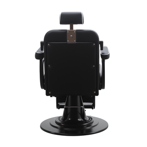 Sillas de Barbero de Cuero Genuino, Silla de Barbero Hidráulica con Base Negra, Equipo de <span class=keywords><strong>Barber</strong></span>ía, Silla de Estilo Profesional - Product Image 5