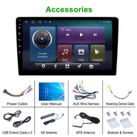 TS18 8 çekirdekli 4 + 64G 10 "9" 2 Din Android IPS araba Video oynatıcı araba ses stereo kablosuz Carplay FM/AM/RDS radyo DSP GPS WIFI 4G