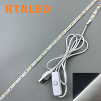 Lampu Strip LED Grosir 3000K/6500K 8mm 5V 120LEDs/m dengan Saklar Sentuh Bambulab KA004 untuk Pencetakan 3D Lampu Malam Model Bambulab