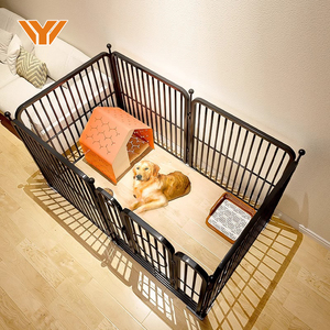 Cũi cho chó chó Thùng đồ nội thất Hộp chó lồng chó bằng thép không gỉ đồ nội thất vật nuôi chó playpen nhà chó lớn - Product Image 1