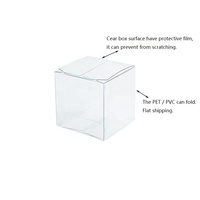Benutzer definierte Hochzeit begünstigt Candy Plastic Clear PVC Geschenk boxen
