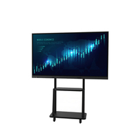 Интерактивная доска 75 дюймов, 40 точек касания, 4K LCD, 120 Гц, рамка из алюминиевого сплава для использования в классах и конференциях