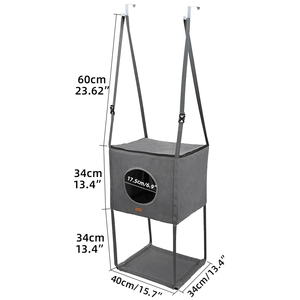 Arbre à chat suspendu multi-niveaux personnalisé Matériau Oxford solide <span class=keywords><strong>avec</strong></span> hamac durable pour chat et perchoir sans poils - Product Image 6