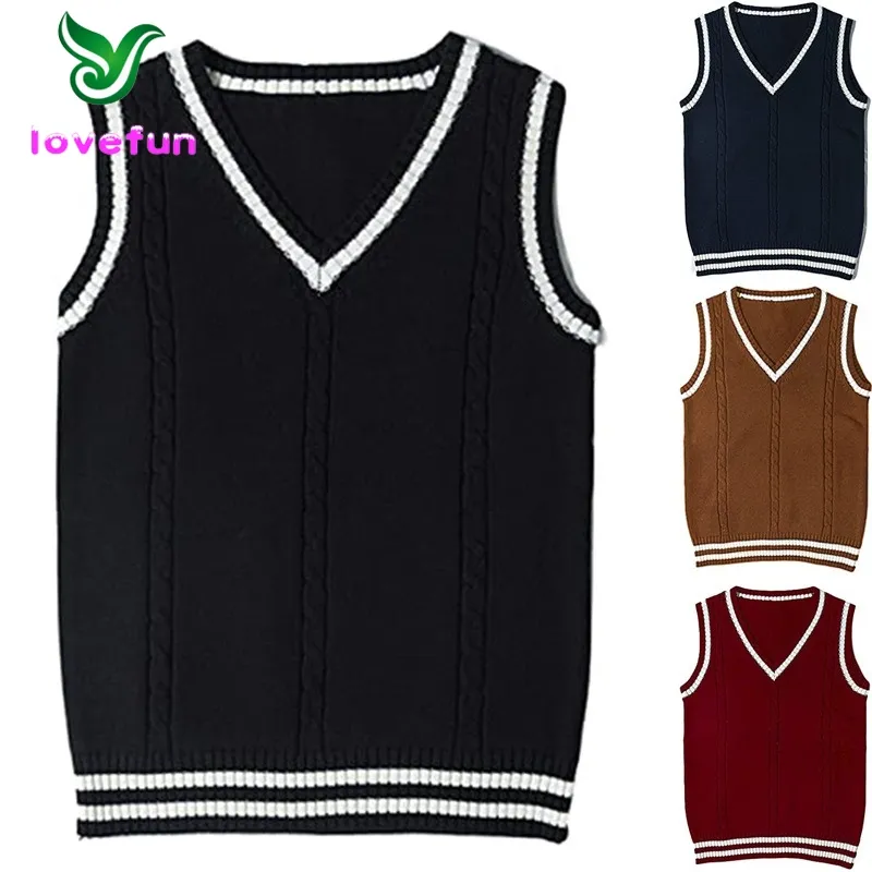 women's wool cashmere cable knit solid classic V-neck sleeveless pullover sweater vest top