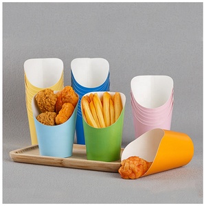 Gobelet à frites jetable à prix abordable, 8oz 12oz 16oz, personnalisable, compostable, en papier kraft écologique - Product Image 6