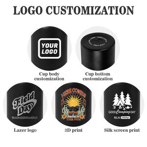 Bouteille d'eau de sport portable de 32 oz, flacons isothermes en métal à double paroi de 18 oz, thermos sous vide avec poignée et couvercles - Product Image 5