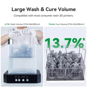 Nueva Máquina Automática 2 en 1 para Lavado y Curado de Resina PLA para Impresoras 3D, con Curado UV Mejorado para Manualidades DIY - Product Image 2