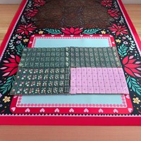 Nouvel ensemble de mahjong américain de luxe en acrylique à trois niveaux avec boîte en carton pour des soirées amusantes et un jeu manuel