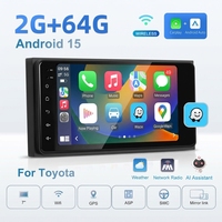 Autoradio 7 pouces pour Toyota Corolla EX avec CarPlay et Android Auto sans fil, navigation GPS, radio FM, lecteur multimédia de voiture, tout en un