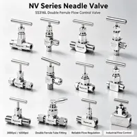 Manual Precision 316 Stainless Steel Needle Valve Fitting Reliable Leak Proof Control Industrial Fluid Gas Pressure Regulator