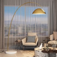 Lampadaire LED Minimaliste Italien Haut de Gamme avec Commande Vocale Intelligente et Réglage de Luminosité en Continu pour Salon