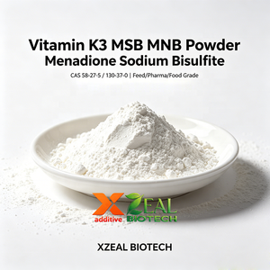 ZEAL Vitamine K3 MSB MNB Poudre Menadione Bisulfite Sodium CAS 58-27-5/130-370 Durée de conservation de 24 mois Additif alimentaire pharmaceutique pour l'alimentation animale - Product Image 1