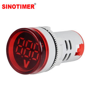 SINOTIMER ST16V- 22mm LED Digital Voltage Meter AC 100-500V Class a Accuracy CE/RoHS Certified <b>Electrical</b> <b>Instrument</b> - Product Image 2
