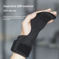 Sangles de levage unisexes personnalisées en fibre de polyester, gants de fitness antidérapants avec protection de la paume et support de poignet pour tractions