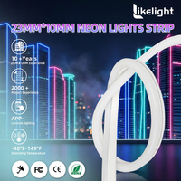 Tira de Luz LED RGB de Silicona Flexible OEM con 270 LED °   Iluminación Decorativa para Exteriores con Ángulo de Luz y Clasificación IP67 para Fachadas de Edificios, Patios y Decoración de Exteriores