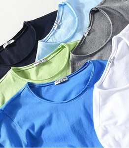 crew neck print cotton t-shirt Manufacturer oversized high quality <b>tshirt</b> graphic comfortable t shirt - Product Image 1