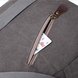 BSCI Factory Wholesale Specially High Density Thick Canvas <b>laptop</b> Backpack <b>Rucksack</b> - Product Image 4
