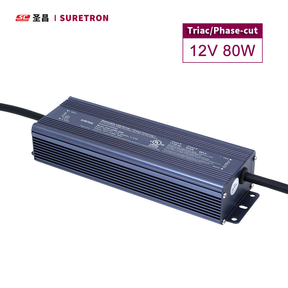 24v led sürücü ul onaylı led şerit aksesuarları 80w ip66 açık su geçirmez kısılabilir led aydınlatma güç kaynağı transformatörleri