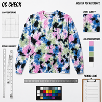 Camiseta Tie Dye Personalizada HuaYi para Clubes Deportivos, Logotipo Comunitario, Algodón, Marca Privada OEM para Marcas de Fitness
