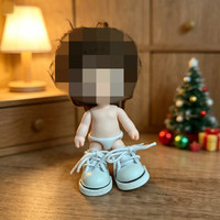 [Chaussures uniquement] Chaussures miniatures pour poupées de 10 cm, mini-chaussures en cuir résistantes à l'usure pour poupées, ornements.