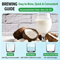 Poudre de lait de coco premium, riche et crémeuse, poudre de coco instantanée pour café, desserts, smoothies et petit-déjeuner, paquet en vrac de 1 kg