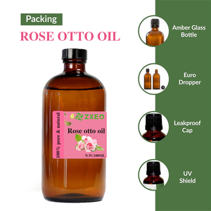 Rosa turca Otto <span class=keywords><strong>olio</strong></span> essenziale per il viso dei capelli della pelle, diffusore-100% puro estratto vegetale naturale di grado terapeutico - Product Image 4