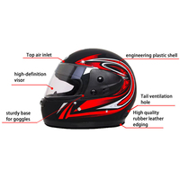 Casco de Motocicleta Modular de Cara Completa, Éxito de Ventas, con Máscara, Ojos LED y Logo Personalizado para Mujer, en Púrpura y Rosa, Fabricado en Guangzhou