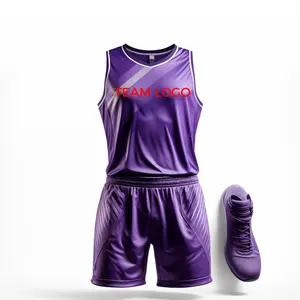 Crea la tua maglia da basket reversibile per i disegni della maglia da basket viola della squadra