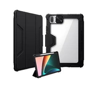 Nillkin Armor Slide Camera Capa Magnética Cobertura Completa com Porta Lápis Caso De Couro Flip Para Xiaomi pad 6/pad 5