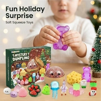 Offre Spéciale Calendrier de l'Avent Noël 2026 Version Enfants 24 Jours de Surprises Boîte Mystère Surprise Jouets Mochi Fudge en TPR Souple