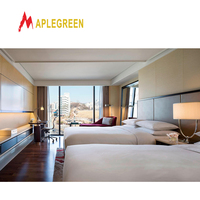 Muebles de Dormitorio Modernos para Hotel Hilton en Venta, Madera de Roble de 5 Estrellas de Indonesia para Apartamentos y Villas