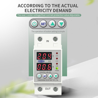 Protector de Sobretensión/Subtensión Ajustable para Riel DIN TOVPD1-63-EC, 230V, con Certificación CE, Personalizable C379
